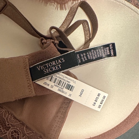 Victoria's Secret Lace Push-up Bra in Dusty Pink - Picture 2 of 5